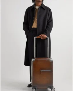 Formula 1005 Scritto Venezia Leather Suitcase Brown