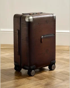 Formula 1005 Scritto Venezia Leather Suitcase Brown