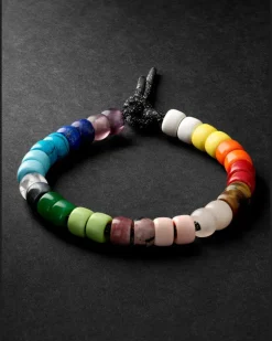Forte Beads Blackened Gold Multi-Stone Bracelet
