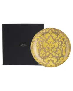 Fortuny Laotze Coupé Schale 46cm - Gelb