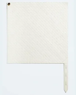Foulard aus Intrecciato Leder-Weiss - Damen