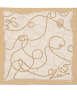 Foulard mit Print Beige