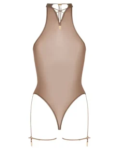 French Kiss Light Neckholder-Body mit Tanga - Braun
