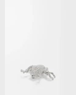 Frog Brooch Mujer Silver