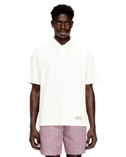 Frottee-Baumwoll-Poloshirt - Out of water - Herren - Weiss