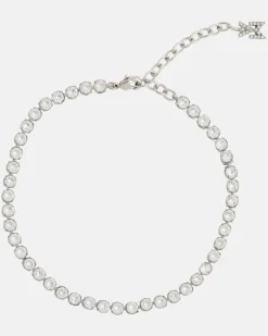 Fußkettchen mit Kristallen Silber
