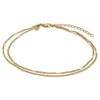 Fußkette Gelbgold