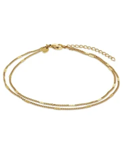 Fußkette Gelbgold