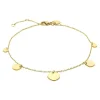 Fußkette Gelbgold
