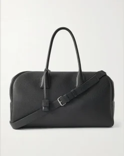 Full-Grain Leather Duffle Bag Black