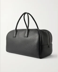 Full-Grain Leather Duffle Bag Black
