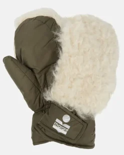 Fäustlinge Naerka mit Shearling GrüN