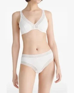 Gabby Graphic Tanga-Slip - Weiß