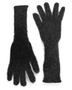Gebürstete Handschuhe - Grau