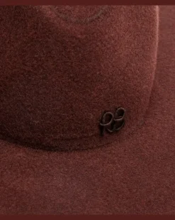 Gefilzter Fedora-Hut aus einem Wollgemisch Braun