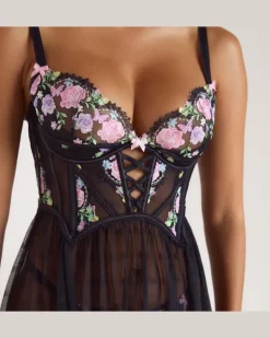 Genevieve Babydoll - Schwarz