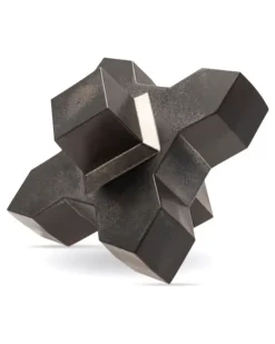 Geometrische Cadzand Skulptur - Braun