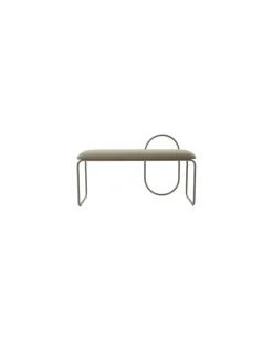 Gepolsterte Bank Angui - Beige - Recyceltes Polyester