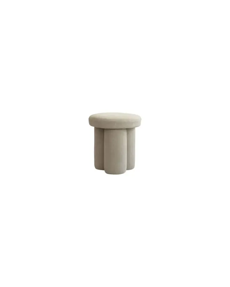 Gepolsterter Hocker Big Foot - Beige - Schaumstoff - Designer Tommy Hyldahl