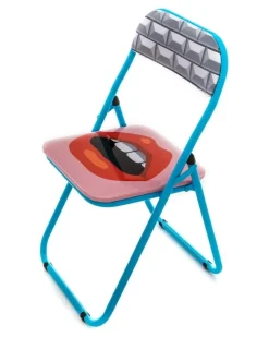 Gepolsterter Sedie Stuhl - Blau
