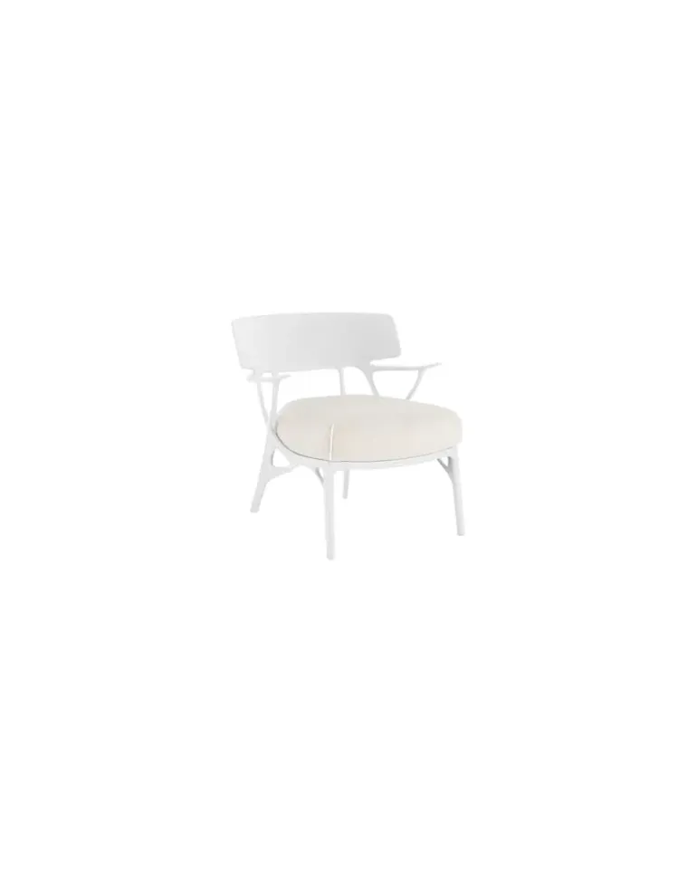 Gepolsterter Sessel A. I - Weiß - Recyceltes thermoplast. Technopolymer - Designer Philippe Starck