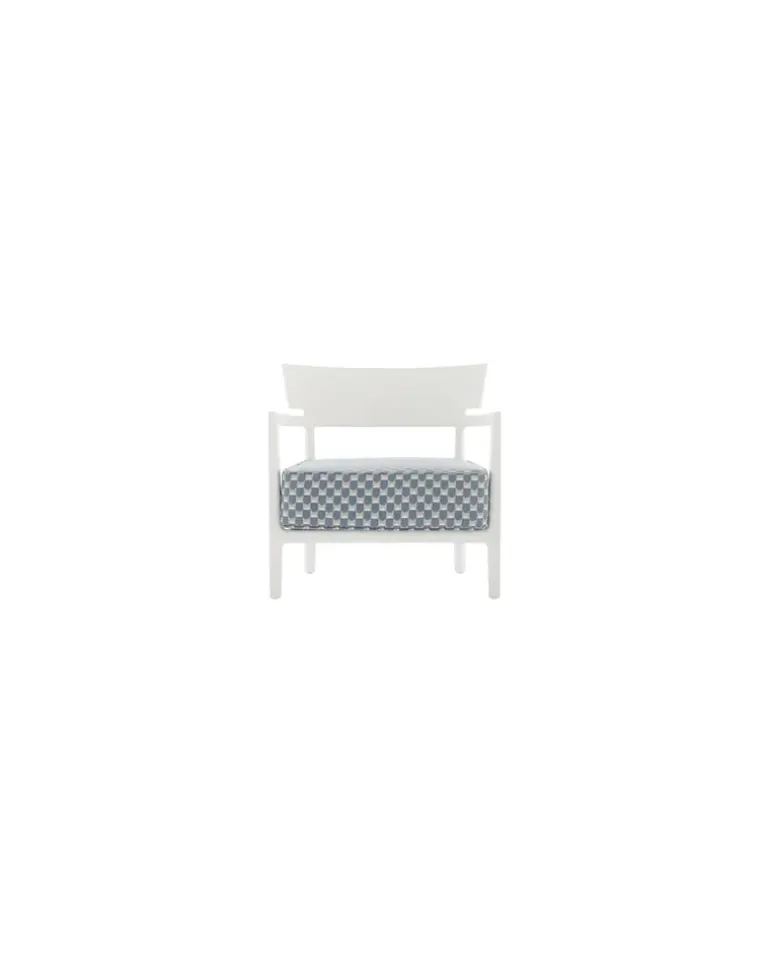 Gepolsterter Sessel Cara - Blau - Polyurhethan - Designer Philippe Starck