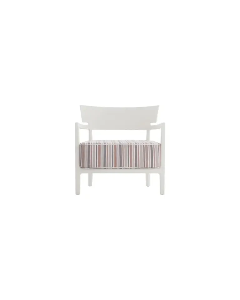 Gepolsterter Sessel Cara - Rot - Outdoor-Stoff - Designer Sergio Schito