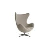 Gepolsterter Sessel Egg - Beige - Polyurethan-Schaum - Designer Arne Jacobsen