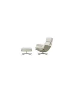 Gepolsterter Sessel Grand Relax - Beige - Daunen - Designer Francisco Gomez Paz