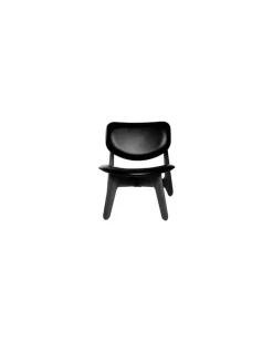 Gepolsterter Sessel Slab - Schwarz - Getöntes Eichenholz - Designer Tom Dixon