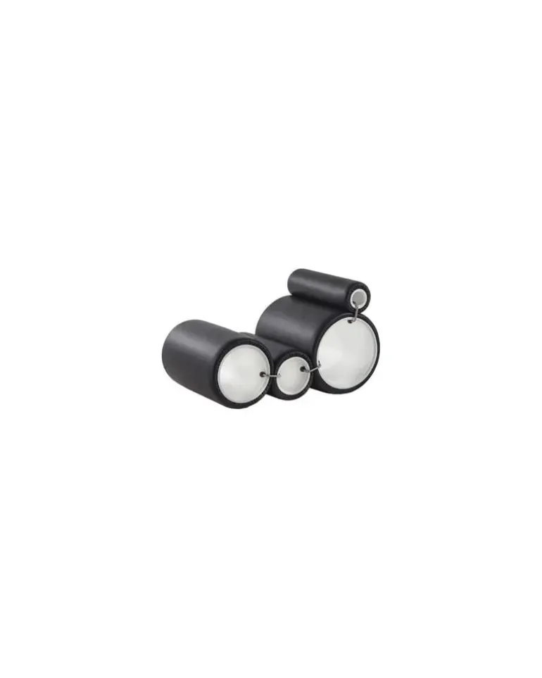 Gepolsterter Sessel Tube - Schwarz - Polyurethan-Schaum - Designer Joe Colombo