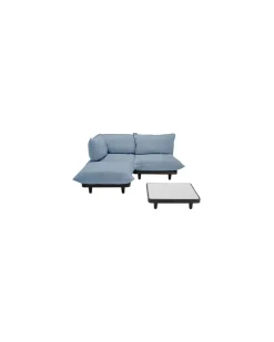 Gepolstertes Gartensofa Paletti - Blau - Olefin Stoff