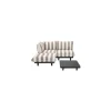 Gepolstertes Gartensofa Paletti - Braun - Olefin Stoff