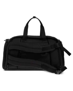 Gerippte Reisetasche mit Logo - Schwarz