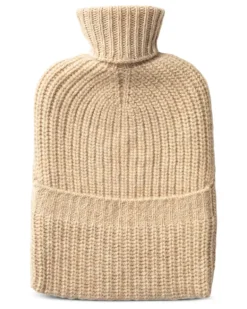 Gerippter Strickmantel mit Warmwasser - Nude