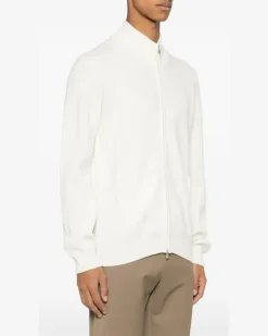 Gerippte Sweatshirtjacke - Nude