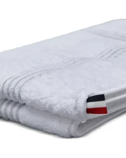 Gesteppte 4-Bar Frette Badematte - Weiß
