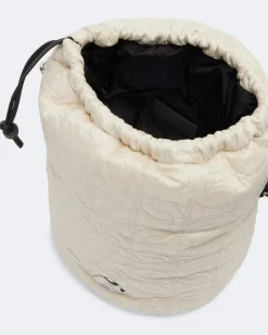 Gesteppte Bucket Bag Caradoc Small Weiß
