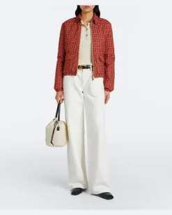 Gesteppte Bucket Bag Caradoc Small Weiß