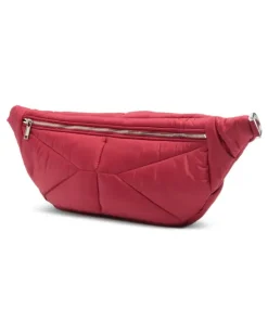 Gesteppte Gürteltasche - Rot