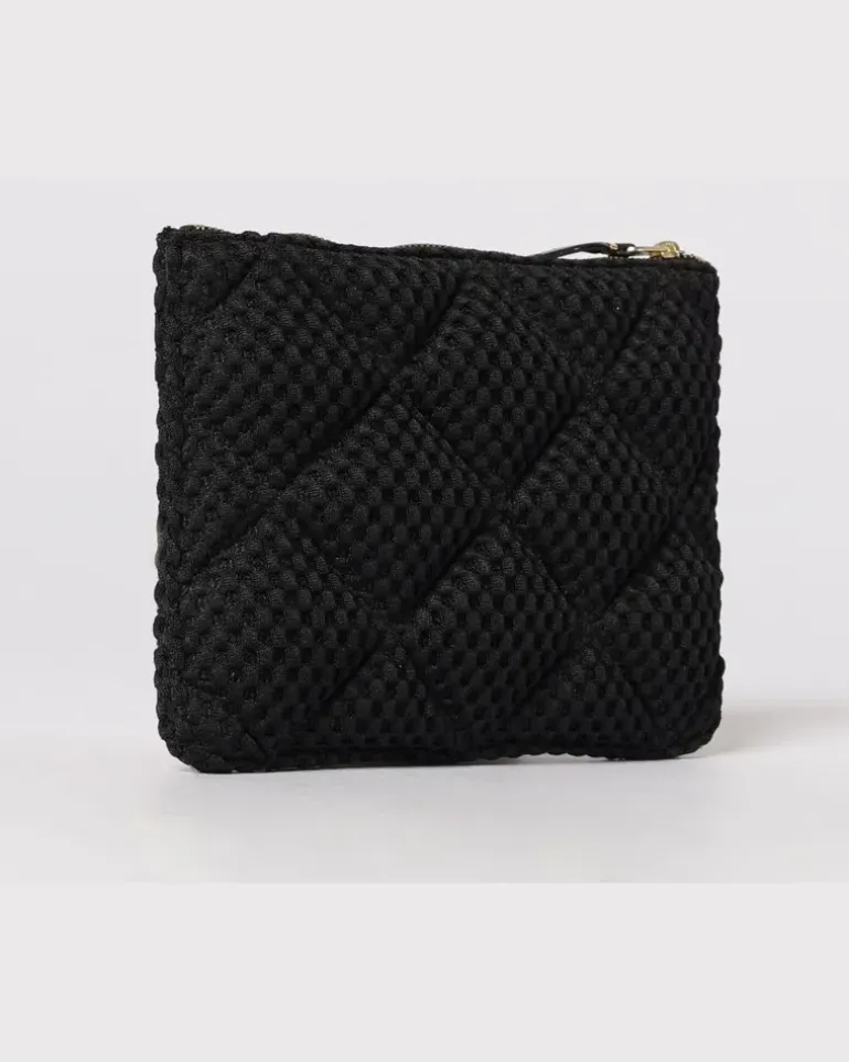 Gesteppter Polyesterpouch Schwarz