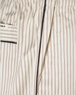 Gestreifte Pyjama-Hose - Nude