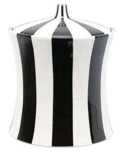 Gestreifter Eis-Eimer - Schwarz