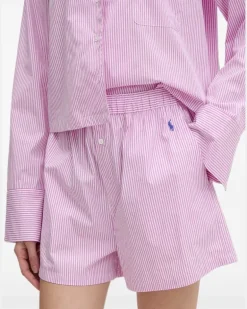 Gestreifter Pyjama - Rosa