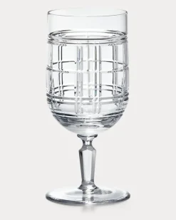 Getränkeglas Hudson mit Karomuster White