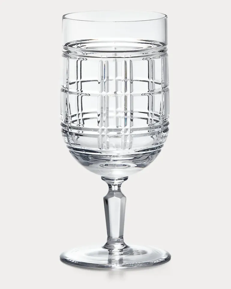 Getränkeglas Hudson mit Karomuster White