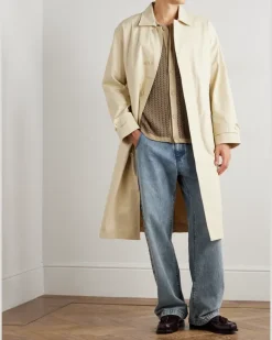 Gibson 8446 Organic Cotton Trench Coat Neutrals
