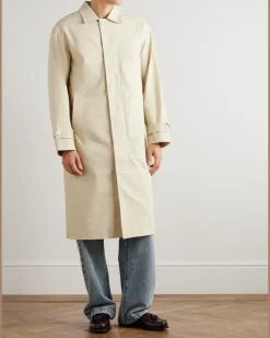 Gibson 8446 Organic Cotton Trench Coat Neutrals