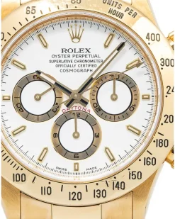 Goldfarbene Armbanduhr mit Zifferblatt 40mm - Weiß
