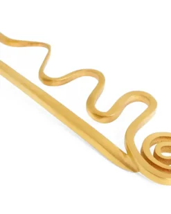 Goldfarbenes Löffel-Set mit Spiralgriff